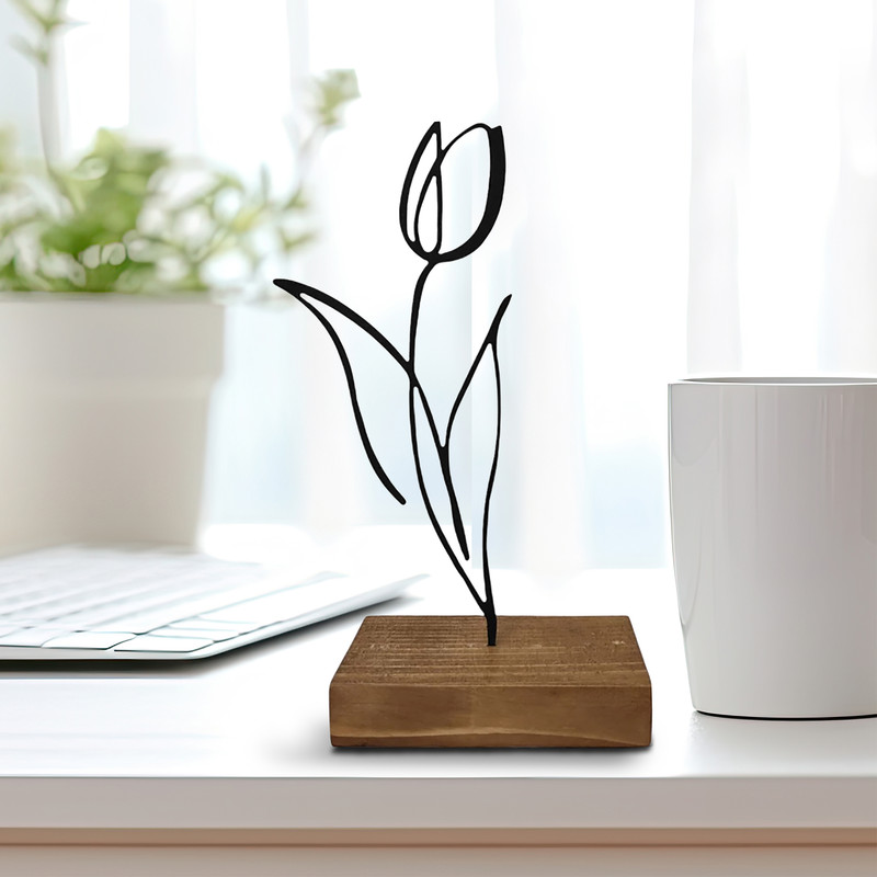 تندیس نیتا متال طرح گل لاله