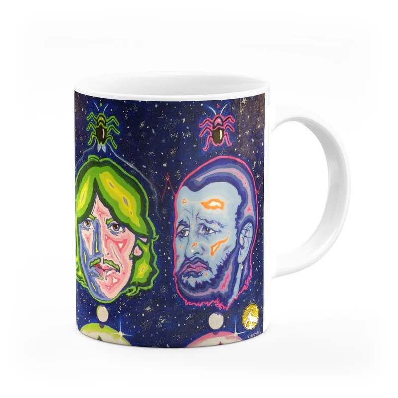 ماگ هومرو طرح گروه راک بیتلز مدل MG9449