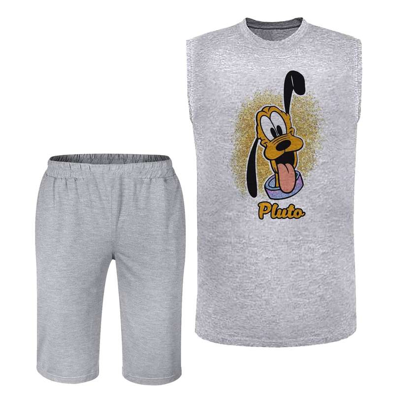 ست تاپ و شلوارک مردانه مدل DOG کد J43