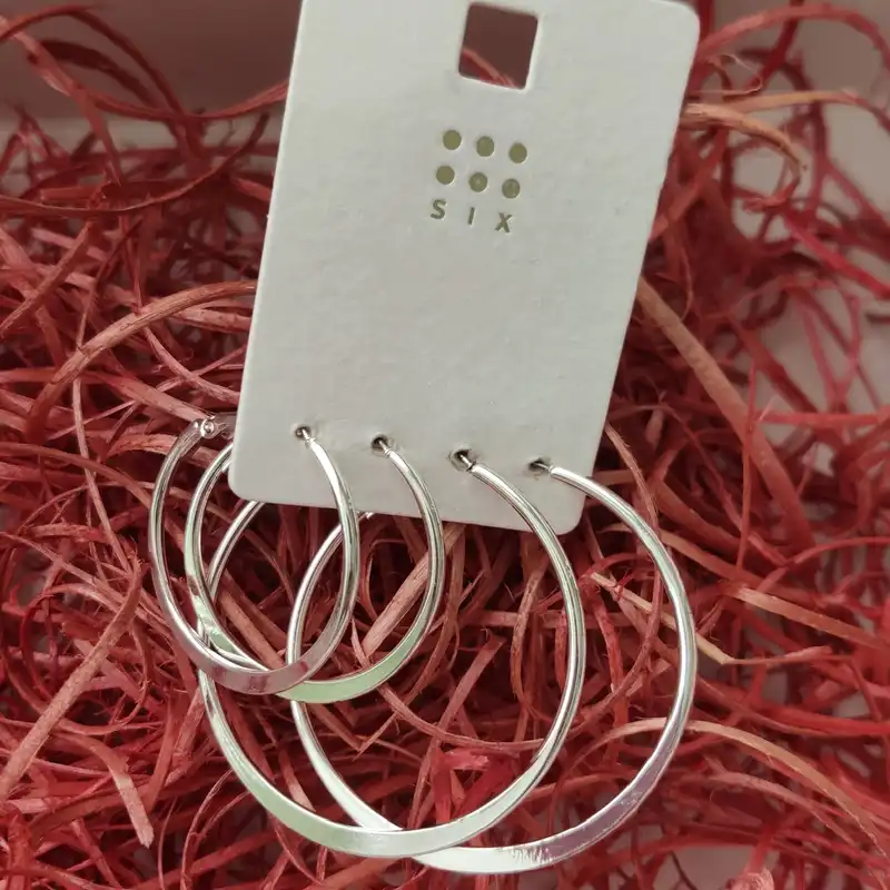 گوشواره زنانه سیکس مدل فشن بسته دو عددی