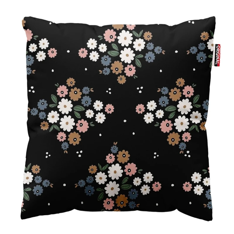  کوسن پاد آفرین طرح گل کد 3150 سایز 30*30 سانتی متر