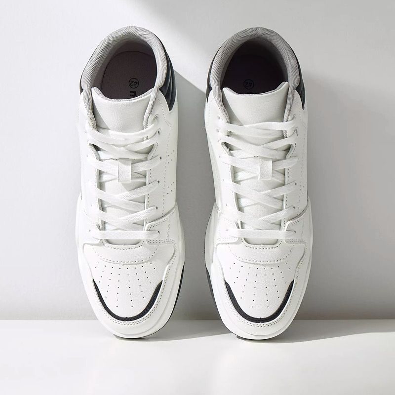 نیم بوت مردانه مکس مدل Panelled High-Top Lace-Up Sneakers -  - 4
