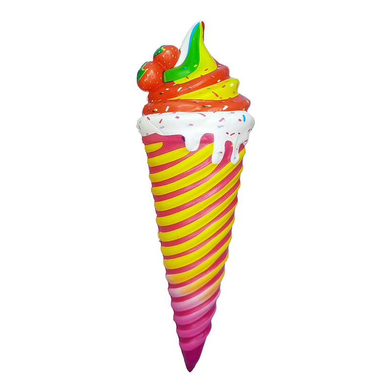 اسکوییشی مدل بستنی قیفی توت فرنگی