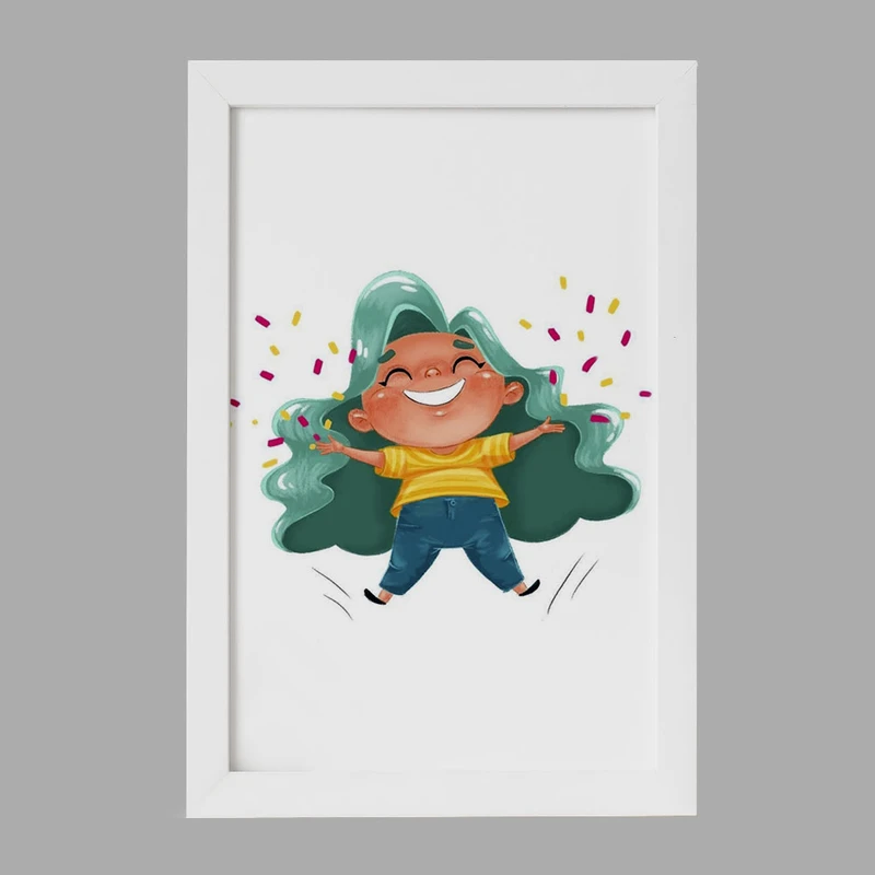 تابلو خندالو مدل دخترانه فانتزی کد 25750