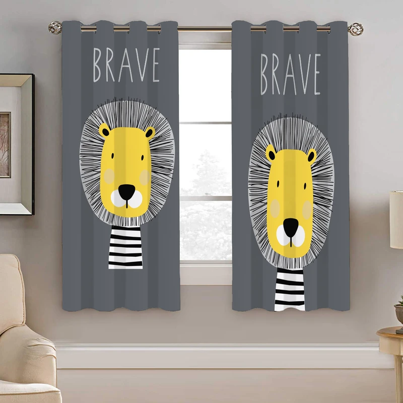 پرده نیروانا طرح کودک مدل هازان کد 8284 سایز 140×200 سانتی متر