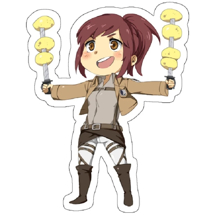 استیکر لپ تاپ مدل Chibi Shasha AOT