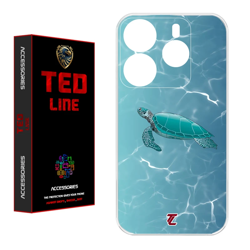 کاور تد لاین طرح لاک پشت کد 1100 مناسب برای گوشی موبایل شیائومی Redmi Note 14 4G