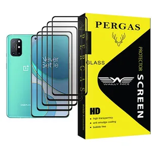 Waily Nice Pergas Glass MIX004 Screen Protector For OnePlus 8T Pack Of 4