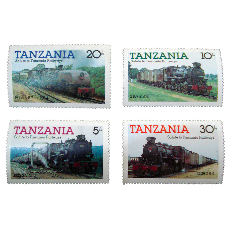 تمبر یادگاری مدل قطار کد a-833 مجموعه 4 عددی