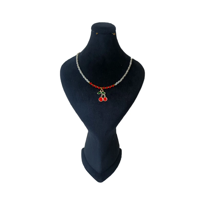 گردنبند زنانه مدل گیلاس و منجوق