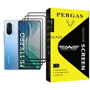 Waily Nice Pergas Glass MIX003 Screen Protector For Xiaomi Mi 11X Pro Pack Of 3