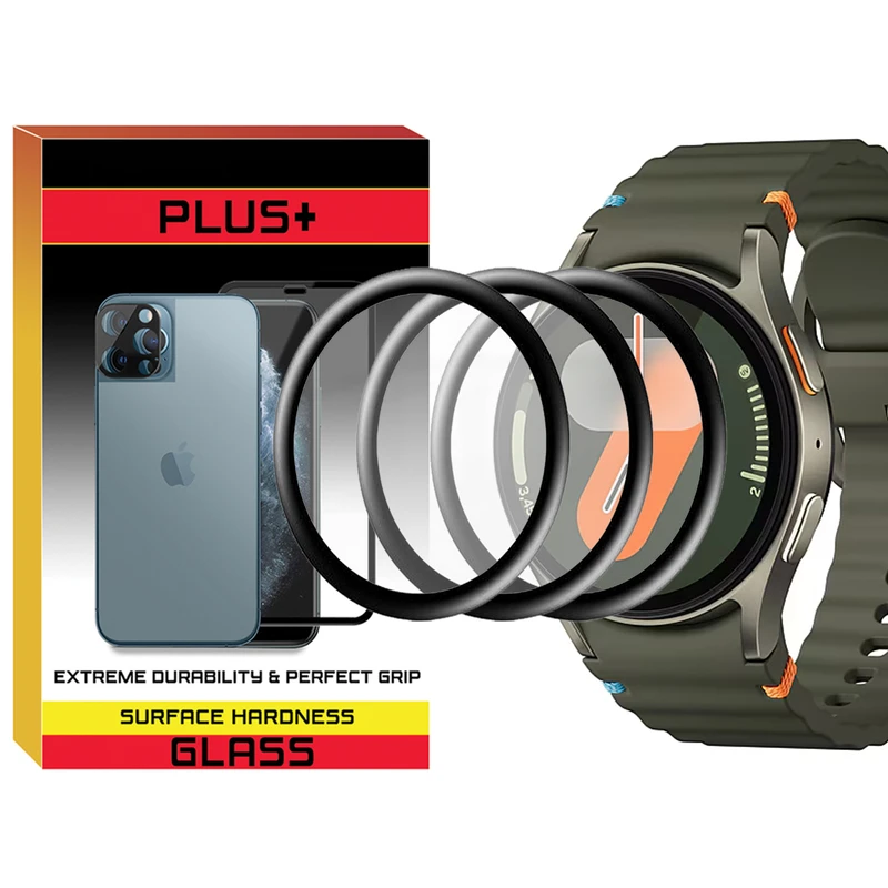 محافظ صفحه نمایش پلاس مدل Pmma-PL مناسب برای ساعت هوشمند سامسونگ Galaxy Watch 7 44mm بسته سه عددی