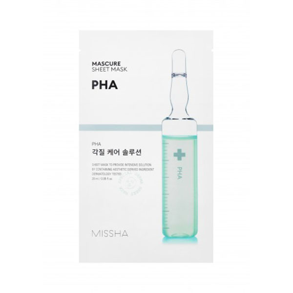 ماسک صورت میشا مدل PHA حجم 19 میلی لیتر