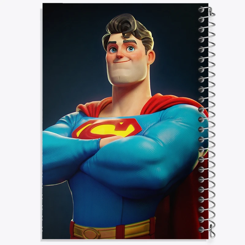 دفتر شطرنجی 50 برگ خندالو مدل سوپرمن (Superman) کد F384