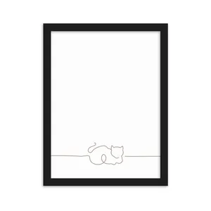 Minimal Wall Art Cat Design Code 2726