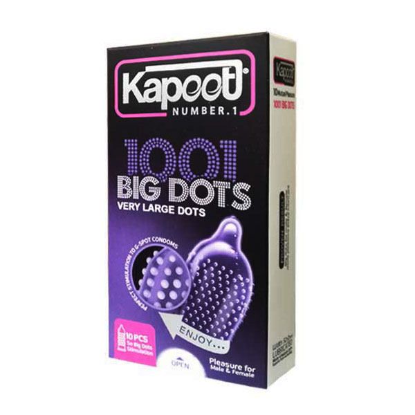 کاندوم ناچ کدکس مدل BIG DOTS بسته 10 عددی به همراه کاندوم کاپوت مدل BIG DOTS بسته 10 عددی -  - 3