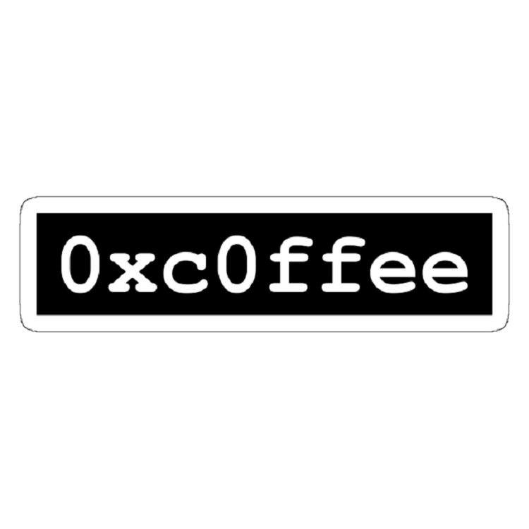 استیکر  لپ تاپ مدل Hex Coffee 0xc0ffee