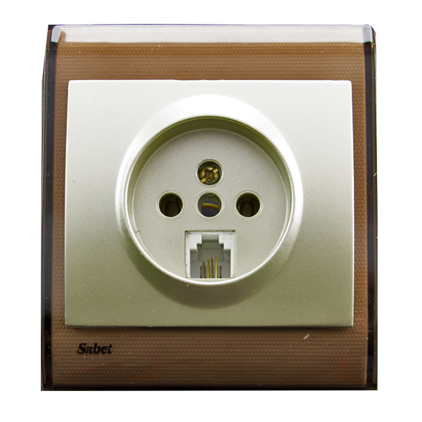 پریز تلفن ثابت الکتریک مدل پرشین کد B-GH