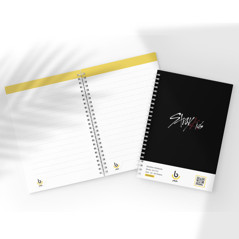 دفتر یادداشت باژیکان مدل استری کیدز کد 20111178 به همراه فتوکارت مجموعه 8 عددی