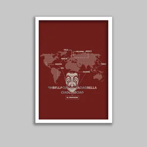 تابلو مدل سریال خانه کاغذی Money Heist کد LA-G10650