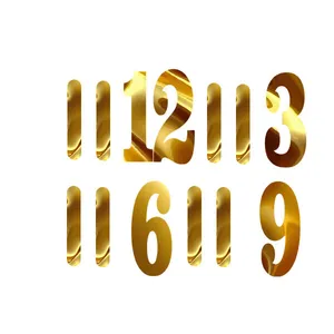 اعداد ساعت دیواری مدل 20153A4 مجموعه 12 عددی