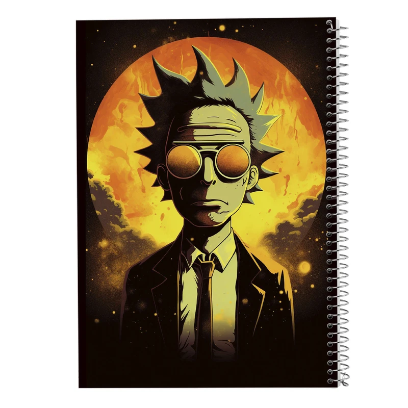 دفتر شطرنجی 50 برگ مدوپد مدل ریک اند مورتی rick&morty کد DF10849