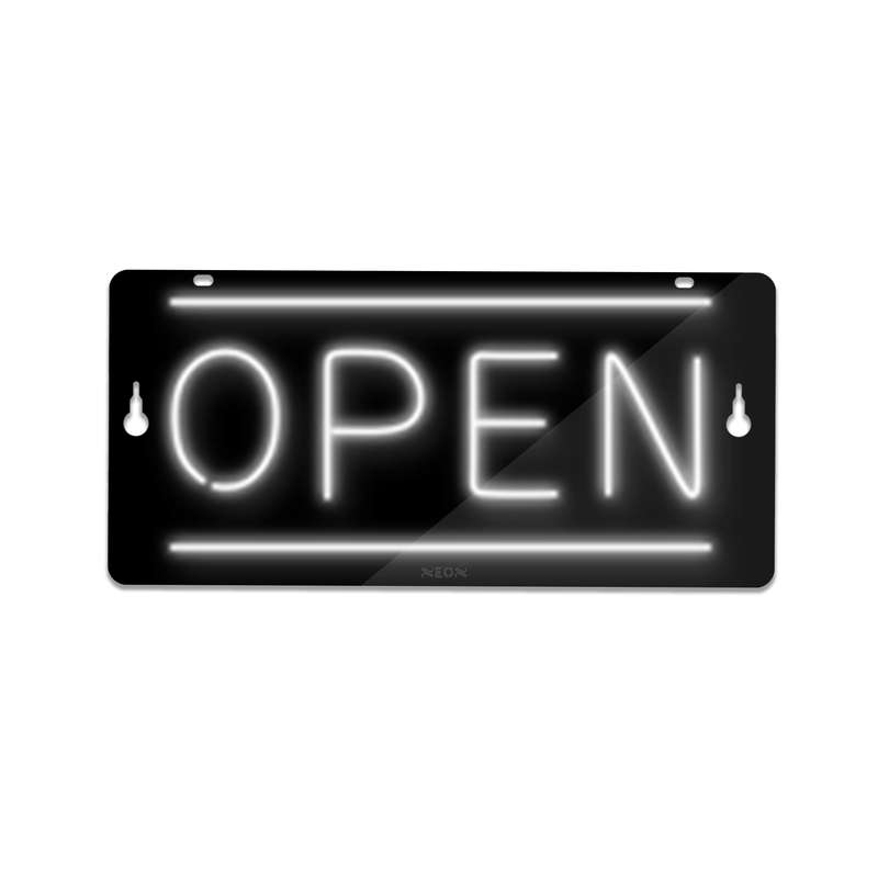 چراغ دیواری نئون دیزاین طرح Open-BL_WHT