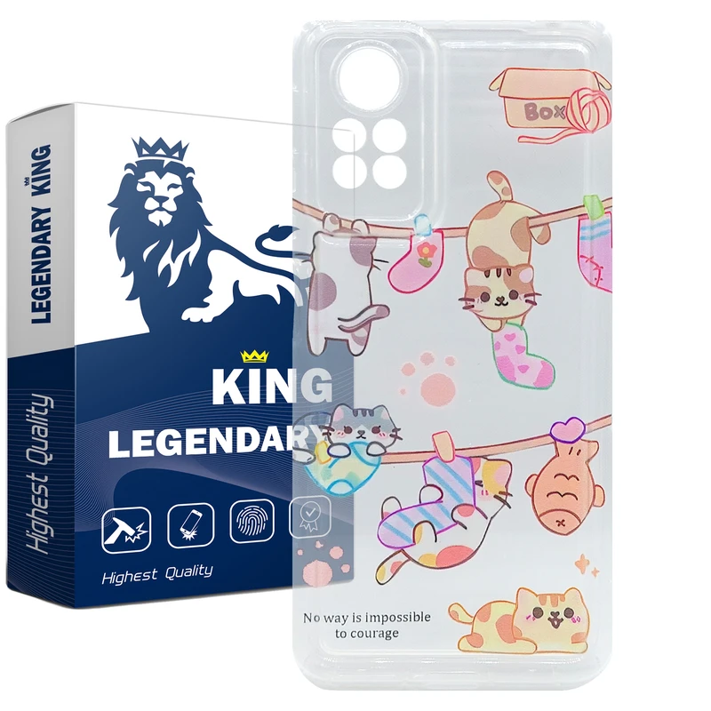 کاور لاین کینگ مدل گربه رو بند مناسب برای گوشی موبایل شیائومی Redmi Note 12 Pro 4G