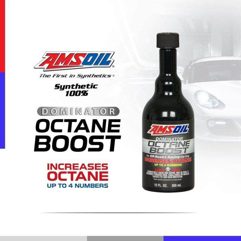 اکتان بوستر ای ام اس اویل مدل DOMINATOR حجم 355 میلی لیتر مجموعه 12 عددی