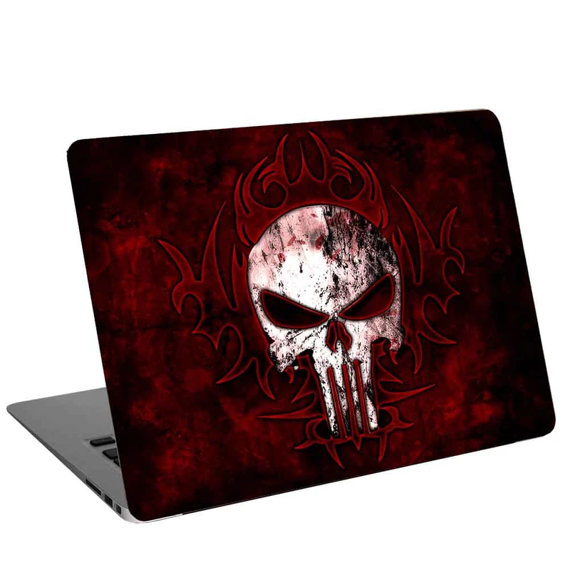 استیکر لپ تاپ طرح punisher skullکد cl-433مناسب برای لپ تاپ 15.6 اینچ