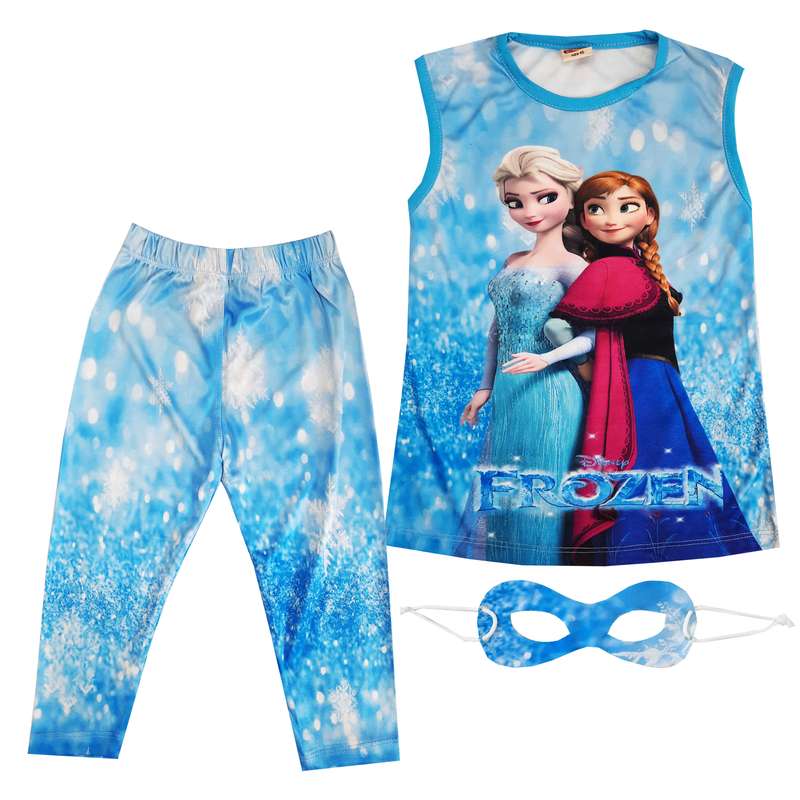 ست 3 تکه لباس دخترانه مدل السا و آنا