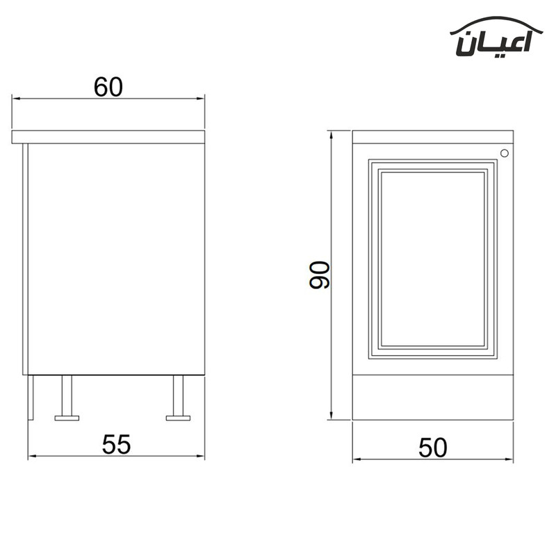 کابینت آشپزخانه اعیان مدل FH CM22