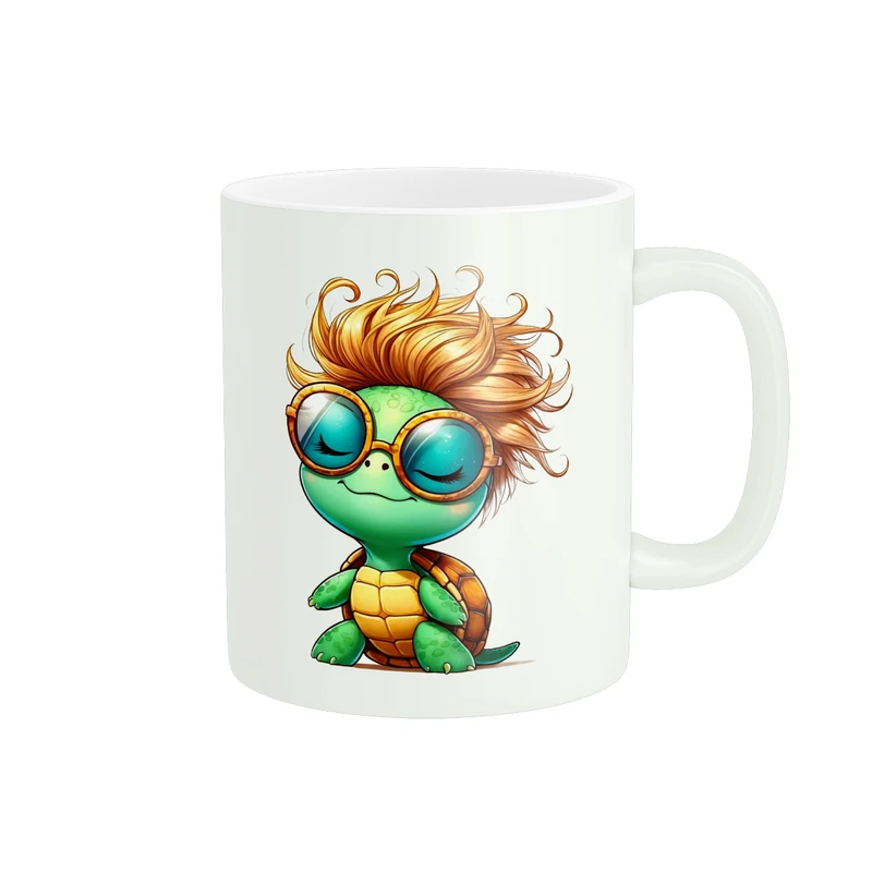 ماگ پادآفرین مدل کارتونی طرح لاک پشت بامزه کیوت کد PM922