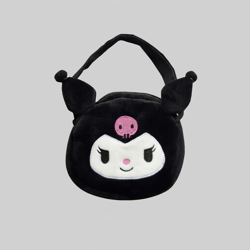 کیف رودوشی دخترانه مدل Plush-X طرح کرومی