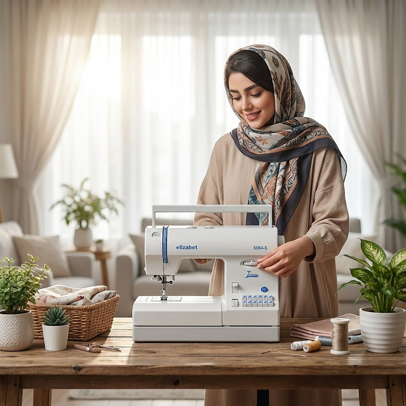 چرخ خیاطی کاچیران مدل elizabet5084s