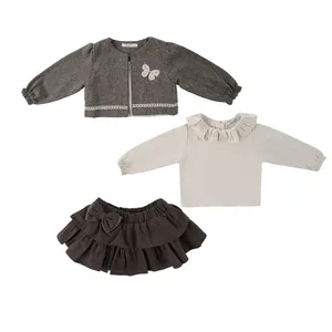 ست 3 تکه لباس دخترانه فیورلا مدل پروانه 25507