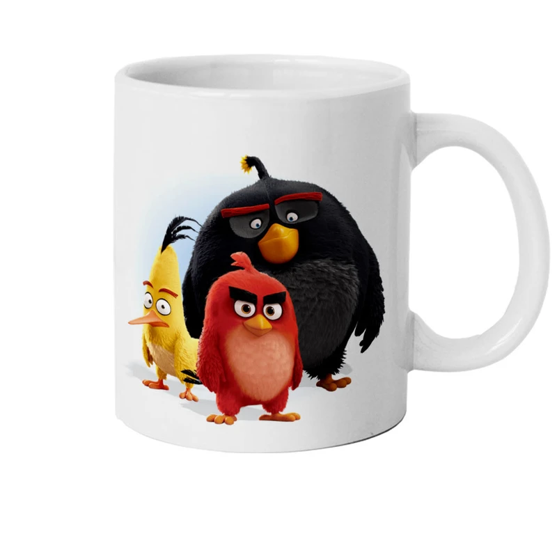 ماگ هومرو طرح کارتون پرندگان خشمگین مدل d164