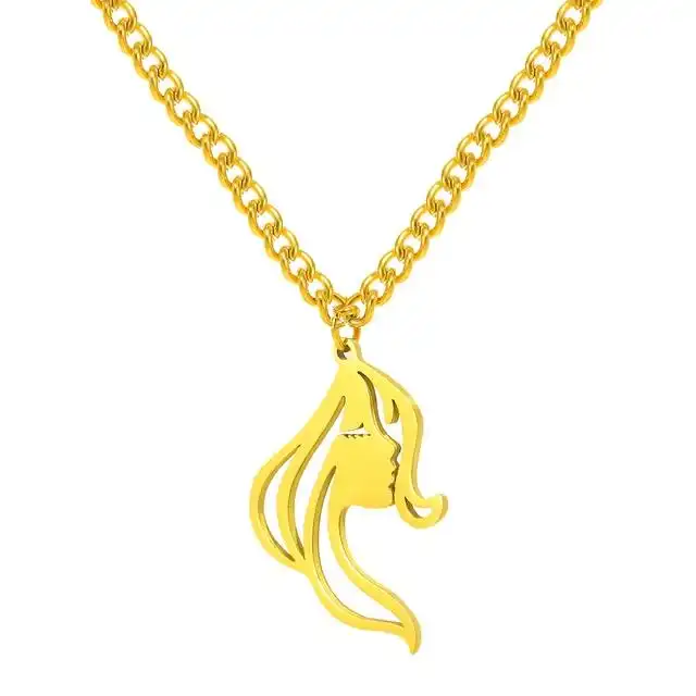 گردنبند طلا 18 عیار زنانه  آرا مدل دختر