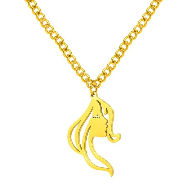 گردنبند طلا 18 عیار زنانه  آرا مدل دختر