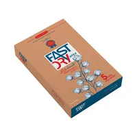 حوله یکبار مصرف فست درای مدل جعبه ای کد 50 سایز 40x80 سانتی متر بسته 5 عددی