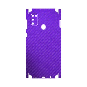 MAHOOT Purple-Fiber-FullSkin Cover Sticker for Samsung Galaxy M21
