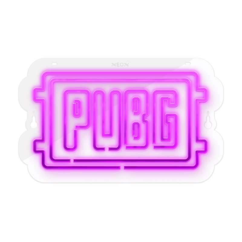 چراغ دیواری نئون دیزاین طرح Pubg-Logo-GL_PR
