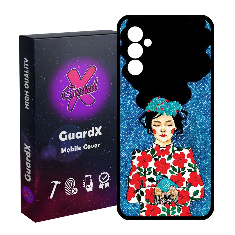 کاور گارد ایکس طرح Girl مدل Glass10137 مناسب برای گوشی موبایل سامسونگ Galaxy A24/A24 4G/M34 5G