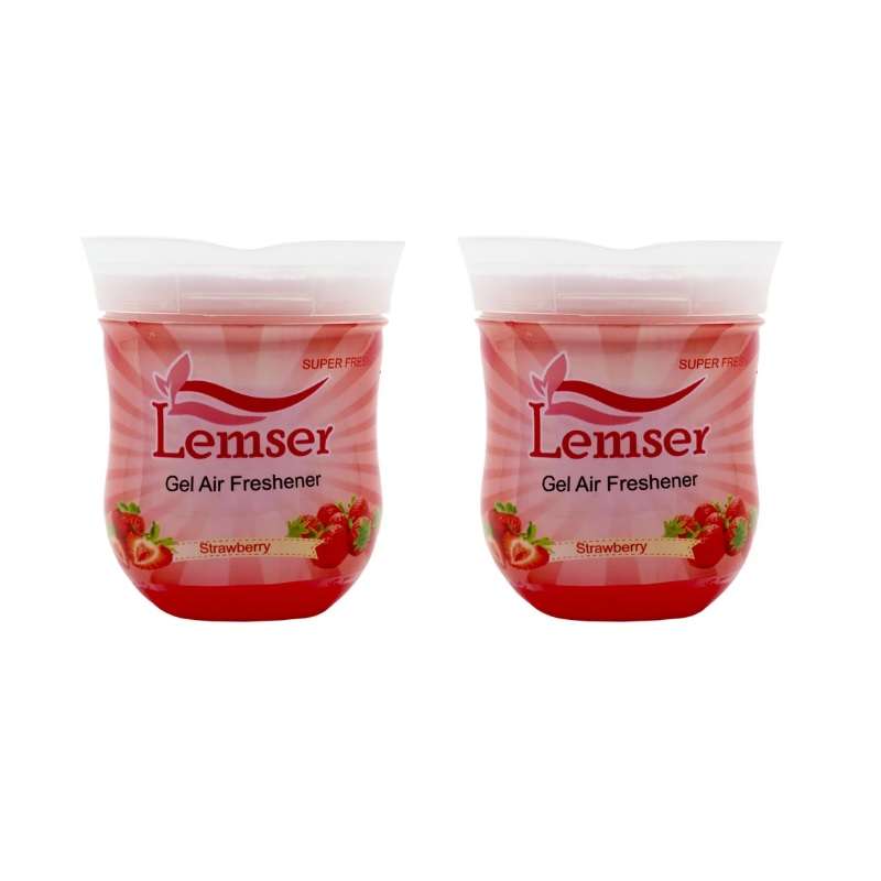 ژل خوشبو کننده هوا لمسر مدل strawberry وزن 180 گرم بسته 2 عددی