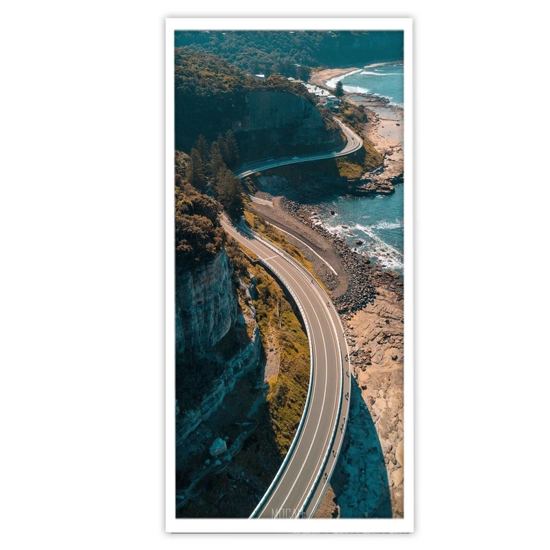 تابلو بکلیت طرح منظره ی جاده و دریا مدل W-S3125