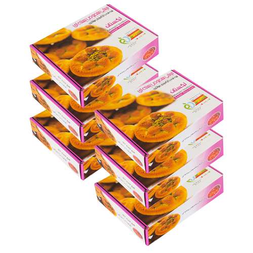 نان خرمایی پسته ای لکستان - 700 گرم مجموعه 6 عددی