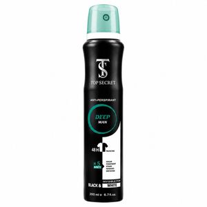اسپری ضد تعریق مردانه تاپ سکرت مدل Deep Man با رایحه خنک و معطر حجم 200 میلی لیتر