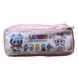 جامدادی مدل سه زیپ طرح لبوبو کد Nm35