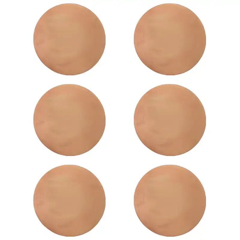 بشقاب دیوارکوب سفالی خام کد 25 بسته 6 عددی