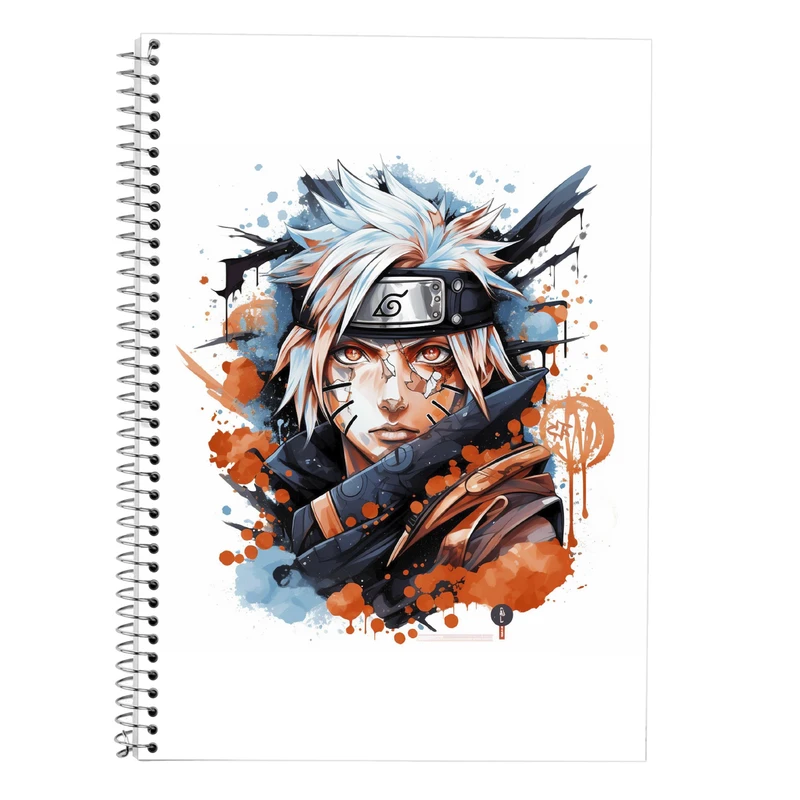 دفتر زبان 50 برگ مدوپد مدل دوخط طرح Naroto کد DF11424